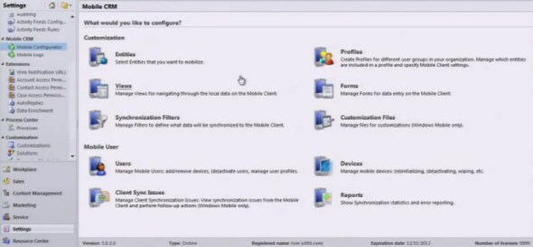 Microsoft Dynamics CRM Mobile iPad configuration