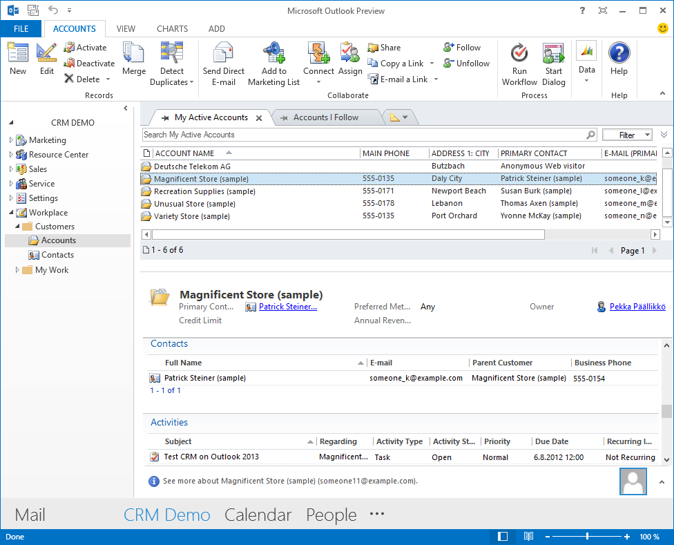 free crm for outlook mail