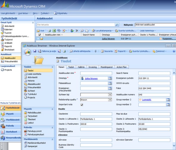 Установка crm s2