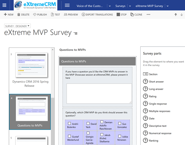 eXtremeCRM_MVP_survey