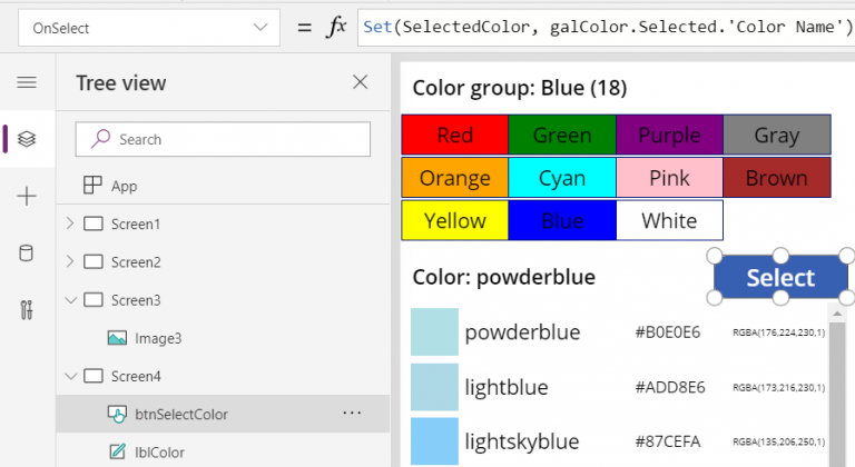 Using CSS color names for SVG icons in Power Apps Canvas app - Jukka ...