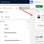 Find contact’s LinkedIn profile with Power Fx & custom command bar button