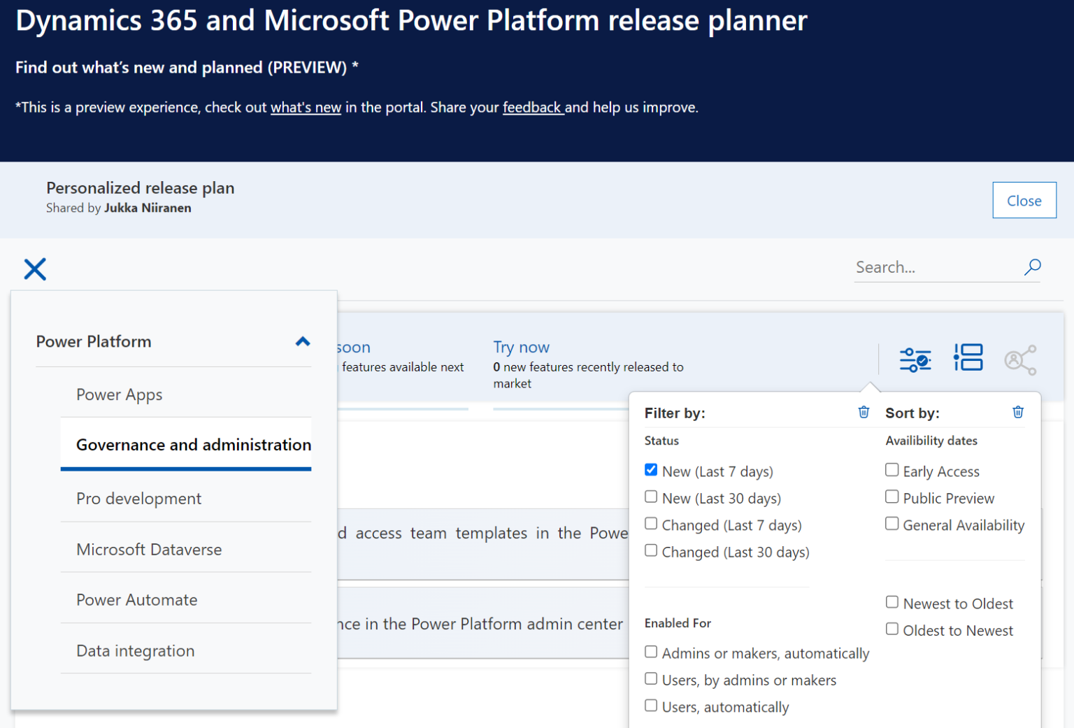 Forget static plans, use the Release Planner for Power Platform roadmap ...
